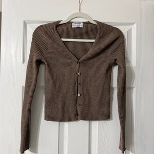 Old Navy Brown Button-Up Cardigan